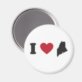 I Liebe Maine Magnet (Vorderseite/Rückseite)