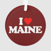 I LIEBE MAINE ORNAMENT (Rückseite)