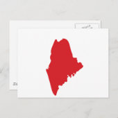 I Liebe Maine Postkarte (Vorne/Hinten)