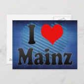 I Liebe Mainz, Deutschland Postkarte (Vorne/Hinten)