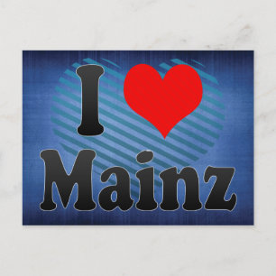 I Liebe Mainz, Deutschland Postkarte
