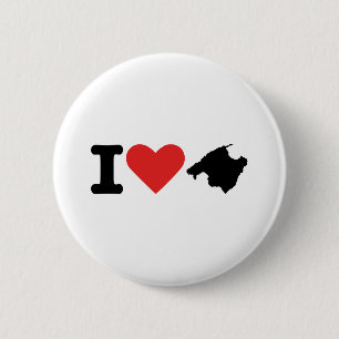 I Liebe Majorca - Spanien Button