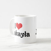I Liebe Makayla Kaffeetasse (Vorderseite Links)