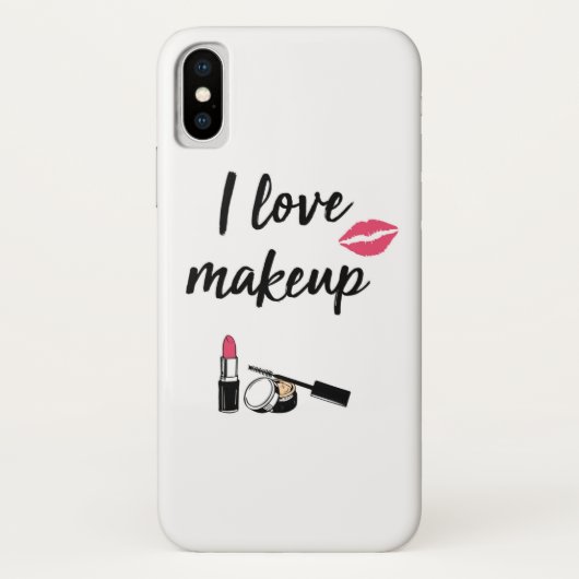 I Liebe-Make-up Case-Mate iPhone Hülle (Rückseite)