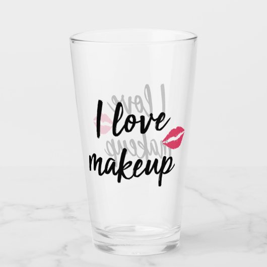 I Liebe-Make-up Glas (Vorderseite)