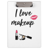 I Liebe-Make-up Klemmbrett (Vorderseite)