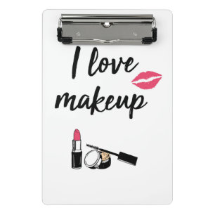 I Liebe-Make-up Mini Klemmbrett