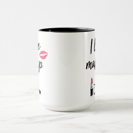 I Liebe-Make-up Tasse (Zentrum)
