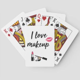I Liebe Makeup Spielkarten