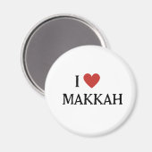 I LIEBE MAKKAH MAGNET (Vorderseite/Rückseite)