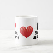 I Liebe-Makkaroni+und Käse Kaffeetasse (Mittel)