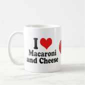 I Liebe-Makkaroni+und Käse Kaffeetasse (Links)