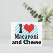 I Liebe-Makkaroni+und Käse Postkarte (Stehend Vorderseite)