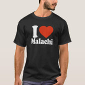 I Liebe Malachi I Heart Malachi Rotes Herz Valenti T-Shirt (Vorderseite)