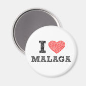 I Liebe Málaga Magnet (Vorderseite/Rückseite)