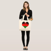 I Liebe Malawi Jumbo Stoffbeutel (Vorderseite (Model))