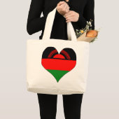 I Liebe Malawi Jumbo Stoffbeutel (Vorderseite (Produkt))