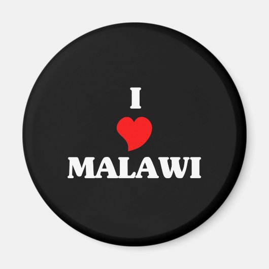I Liebe Malawi Magnet (Vorne)