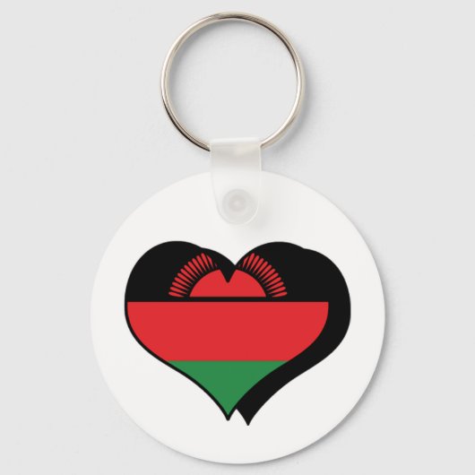 I Liebe Malawi Schlüsselanhänger (Vorderseite)