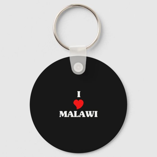 I Liebe Malawi Schlüsselanhänger (Vorderseite)