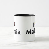 I Liebe Malaysia Flag Tasse (Zentrum)