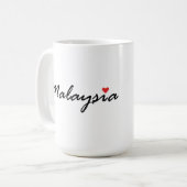 I Liebe Malaysia Kaffeetasse (Vorderseite Links)