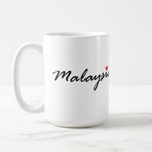 I Liebe Malaysia Kaffeetasse (Links)