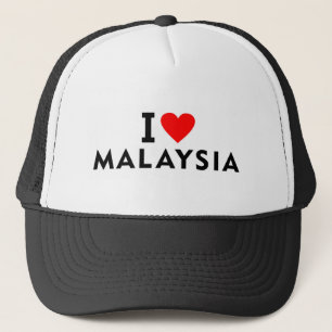 I Liebe Malaysia Land wie Herztourismus Truckerkappe