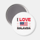 I Liebe Malaysia Magnet (Vorderseite/Rückseite)