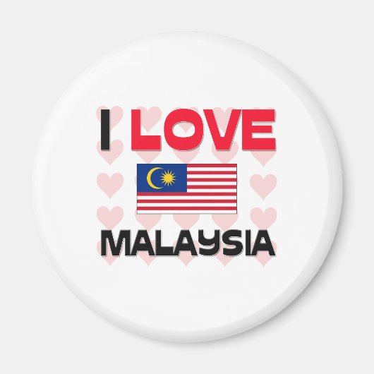 I Liebe Malaysia Magnet (Vorne)