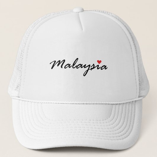 I Liebe Malaysia Truckerkappe (Vorderseite)