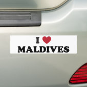 I Liebe Malediven Autoaufkleber (Auf Auto)