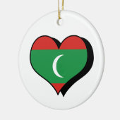 I Liebe Malediven Flag Ornament (Links)