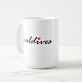 I Liebe Malediven Kaffeetasse (Vorderseite Links)