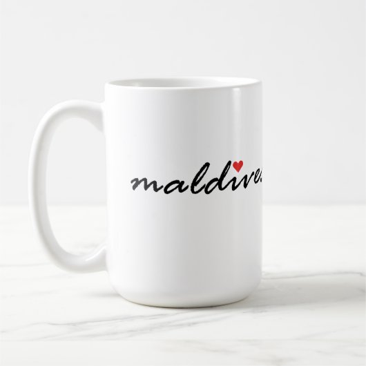 I Liebe Malediven Kaffeetasse (Links)
