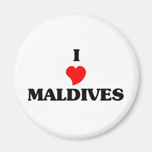 I Liebe Malediven Magnet