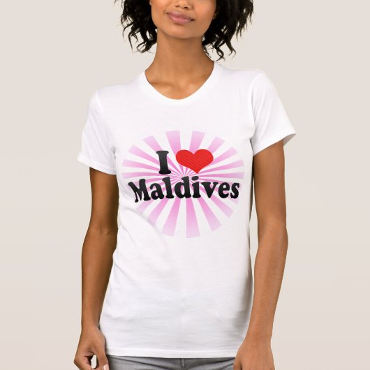 I Liebe Malediven T-Shirt (Vorderseite)