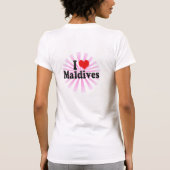 I Liebe Malediven T-Shirt (Rückseite)