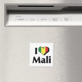 I Liebe Mali Flag Magnet (In Situ (Geschirrspüler))