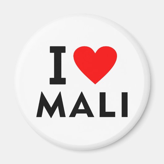 I Liebe Mali Land wie Herztourismus Magnet (Vorne)