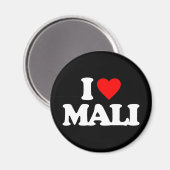 I LIEBE MALI MAGNET (Vorderseite/Rückseite)