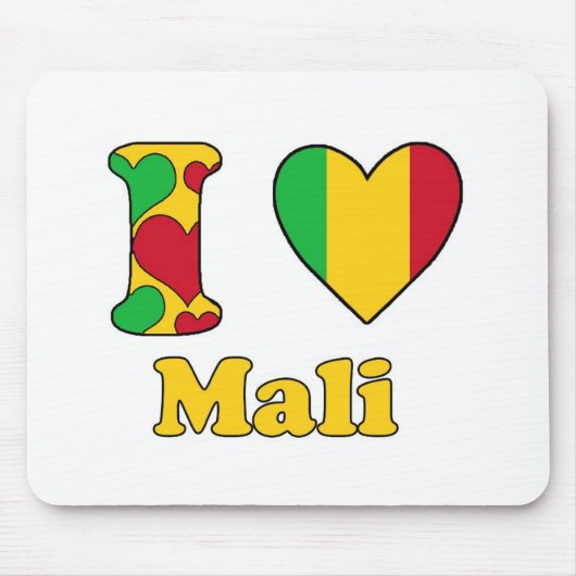 I Liebe Mali Mousepad (Vorne)