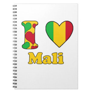 I Liebe Mali Notizblock