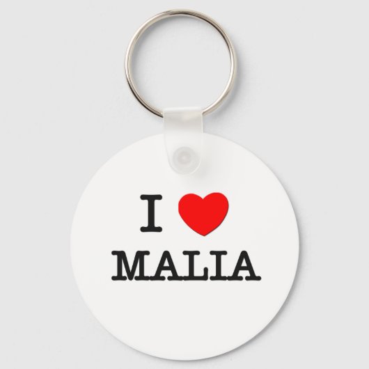 I Liebe Malia Schlüsselanhänger (Vorderseite)