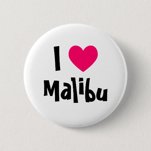 I Liebe Malibu Button (Vorderseite)