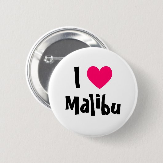 I Liebe Malibu Button (Vorne & Hinten)