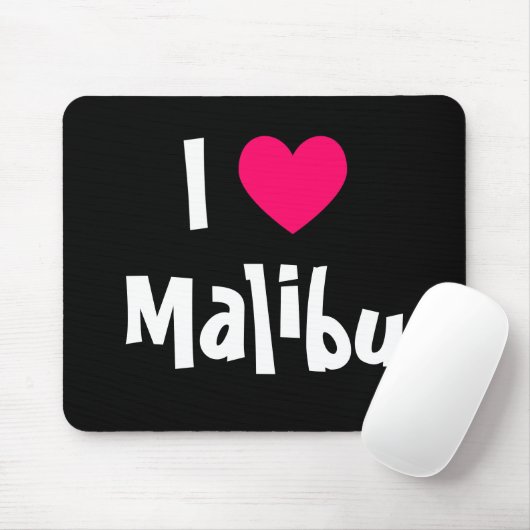 I Liebe Malibu Mousepad (Mit Mouse)