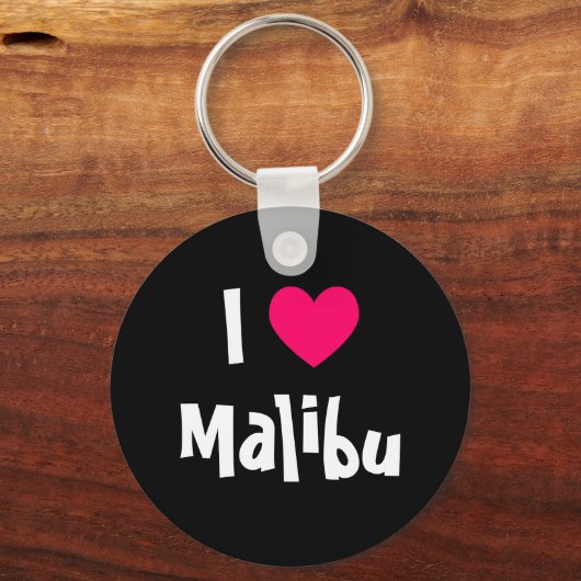 I Liebe Malibu Schlüsselanhänger (Vorderseite)