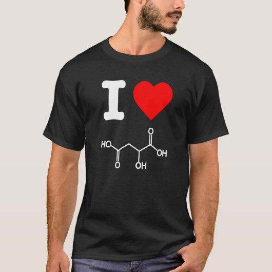 I Liebe Malic Acid Exfoliate Skincare Chemistry Ne T-Shirt (Vorderseite)