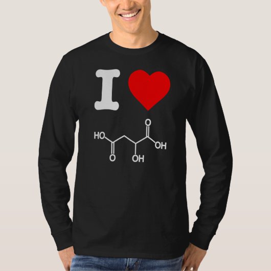 I Liebe Malic Acid Exfoliate Skincare Chemistry Ne T-Shirt (Vorderseite)